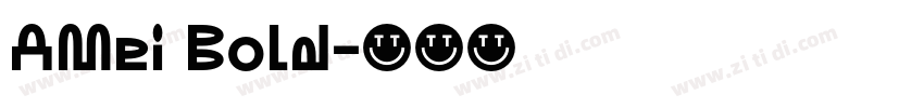 AMei Bold字体转换
